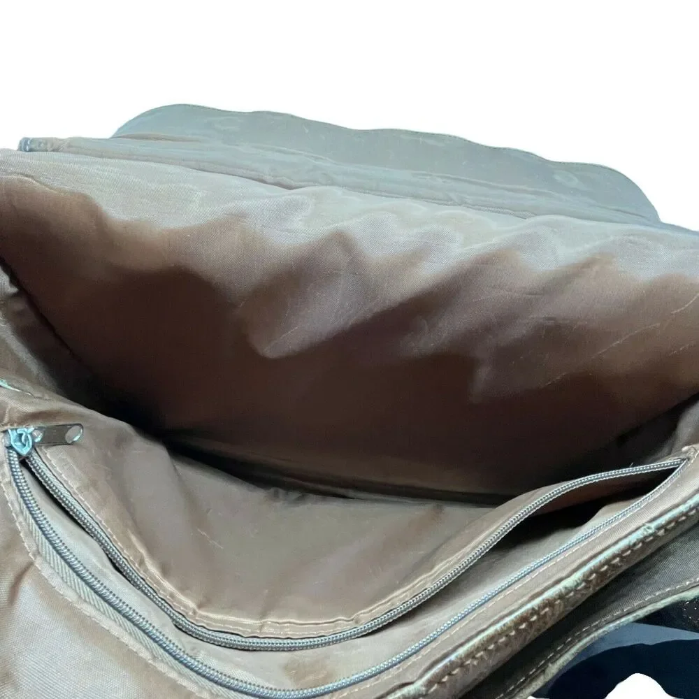 Wilsons Messenger Bag Satchel Briefcase Leather Unisex Brown Distressed Vintage
